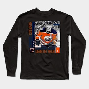 Connor Mcdavid Paper Poster Long Sleeve T-Shirt